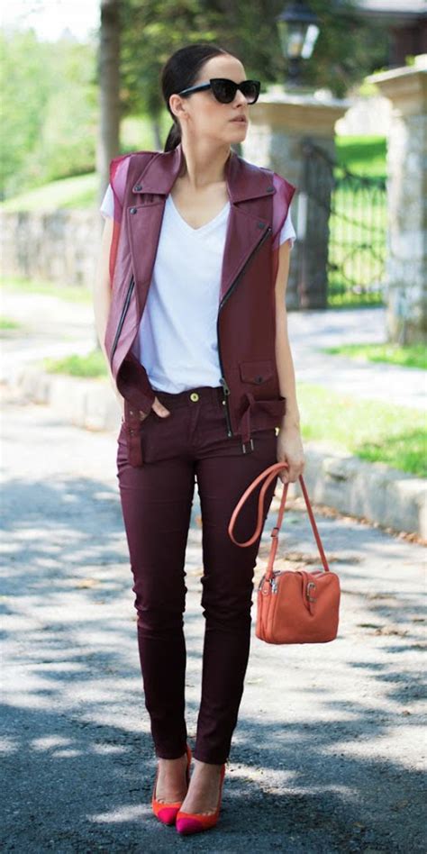 how to wear burgundy shoes